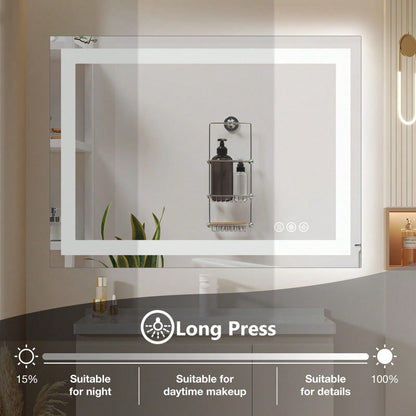 OLIXIS OLIXIS LED Bathroom Vanity Mirror For Wall With Anti-Fog, Dimmable-ZengA