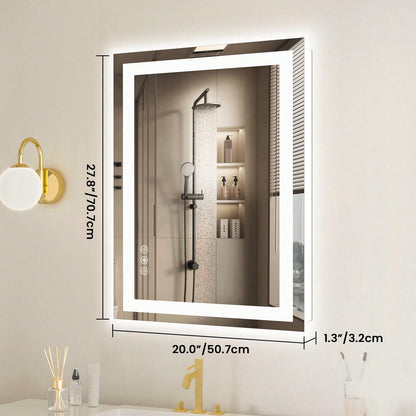 OLIXIS OLIXIS LED Bathroom Vanity Mirror For Wall With Anti-Fog, Dimmable-ZengA