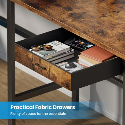 L Shaped Gaming Desk with LED & Power Outlets, Computer Desk with Monitor Stand