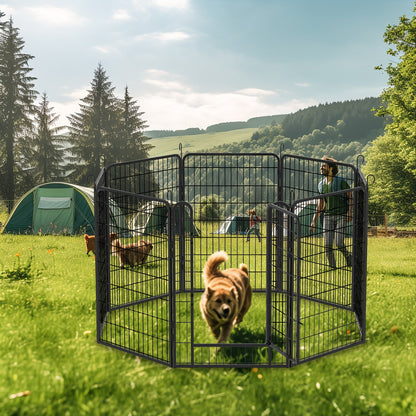 Pet Dog Playpen Fence 39" Indoor Outdoor Exercise Pen RV Camping Yard 6-16Panels