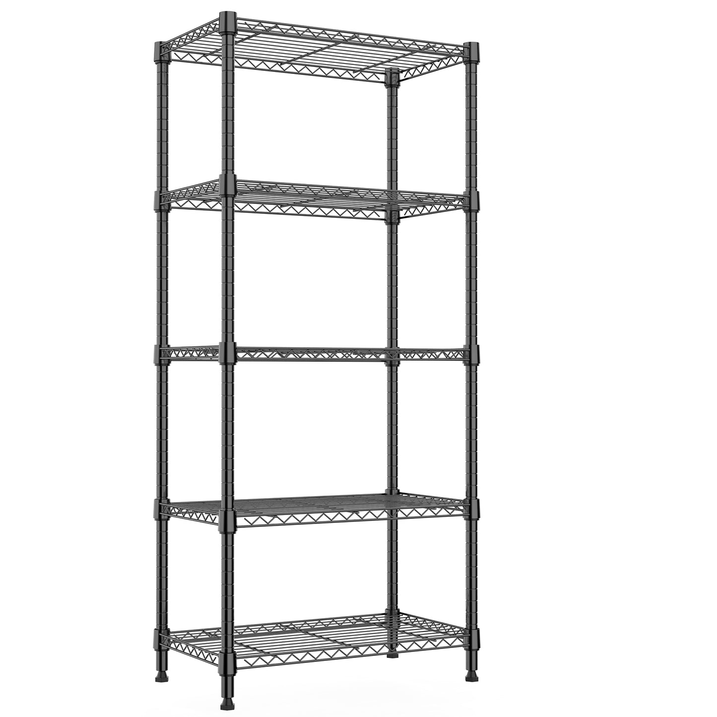 5 Tier Wire Kitchen Pantry Shelf Rack Steel Shelves Metal Shelving Storage Units