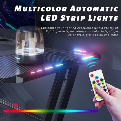 47/55/63 Inch LED Gaming Desk Gaming Table RGB Computer Desk Gamer Workstations