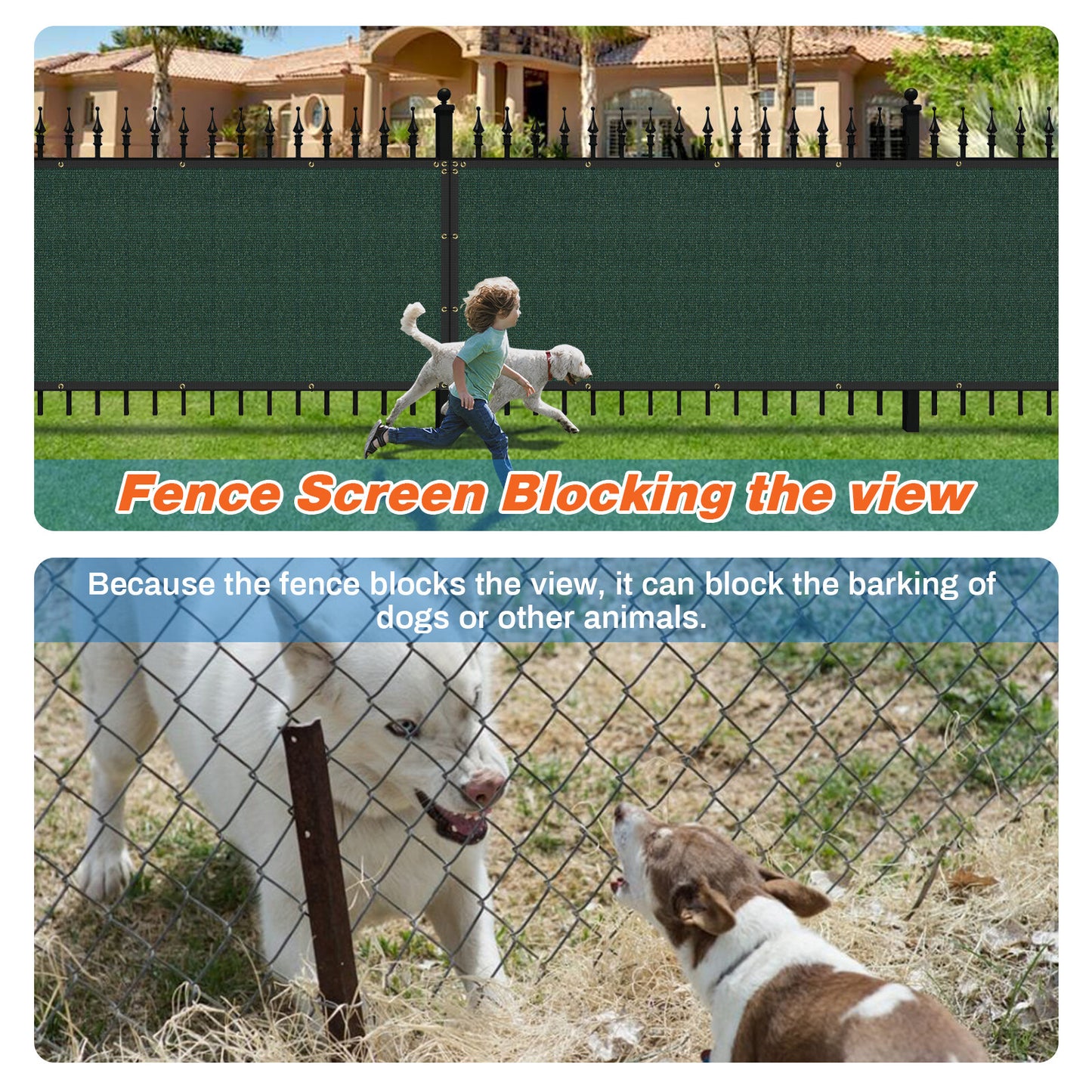 4' 5' 6' 8' Tall Fence Privacy Screen Green Shade Mesh Cover Windscreen Garden