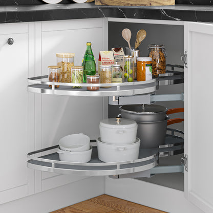 Brezelge Swing Right Blind Corner Kitchen Cabinet Pull Out Organizer for 36"Left