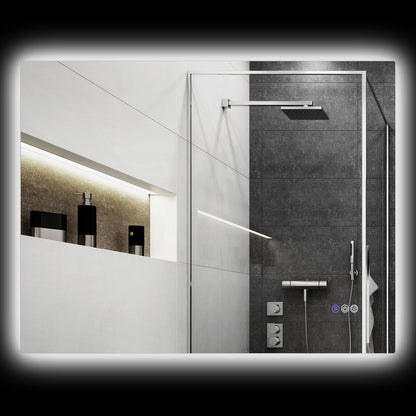 32" x 24" Dimmable LED Bathroom Mirror w/ Infinite Color Temp