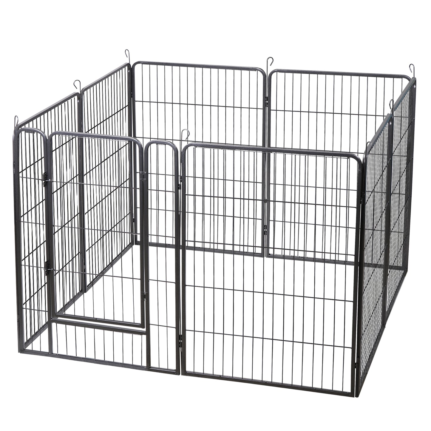 8 Panels 40''/16 panels 24”/32" Dog Pet Playpen Dog Fence Exercise Pen Outdoor