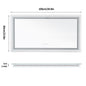 Shatter-Proof LED Bathroom Mirror with Lights Anti-Fog Stepless Dimmable Memory