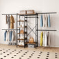 Adjustable Heavy-Duty Clothes Rack Walk-In Closet Organizer for 7 to 10 FT Wide