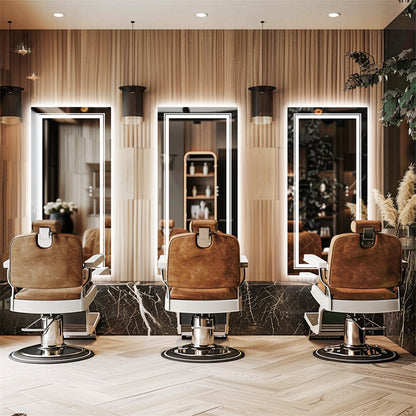 41" Bathroom Lighted LED Mirror Vanity Makeup Anti-fog Touch Switch Wall Mounted