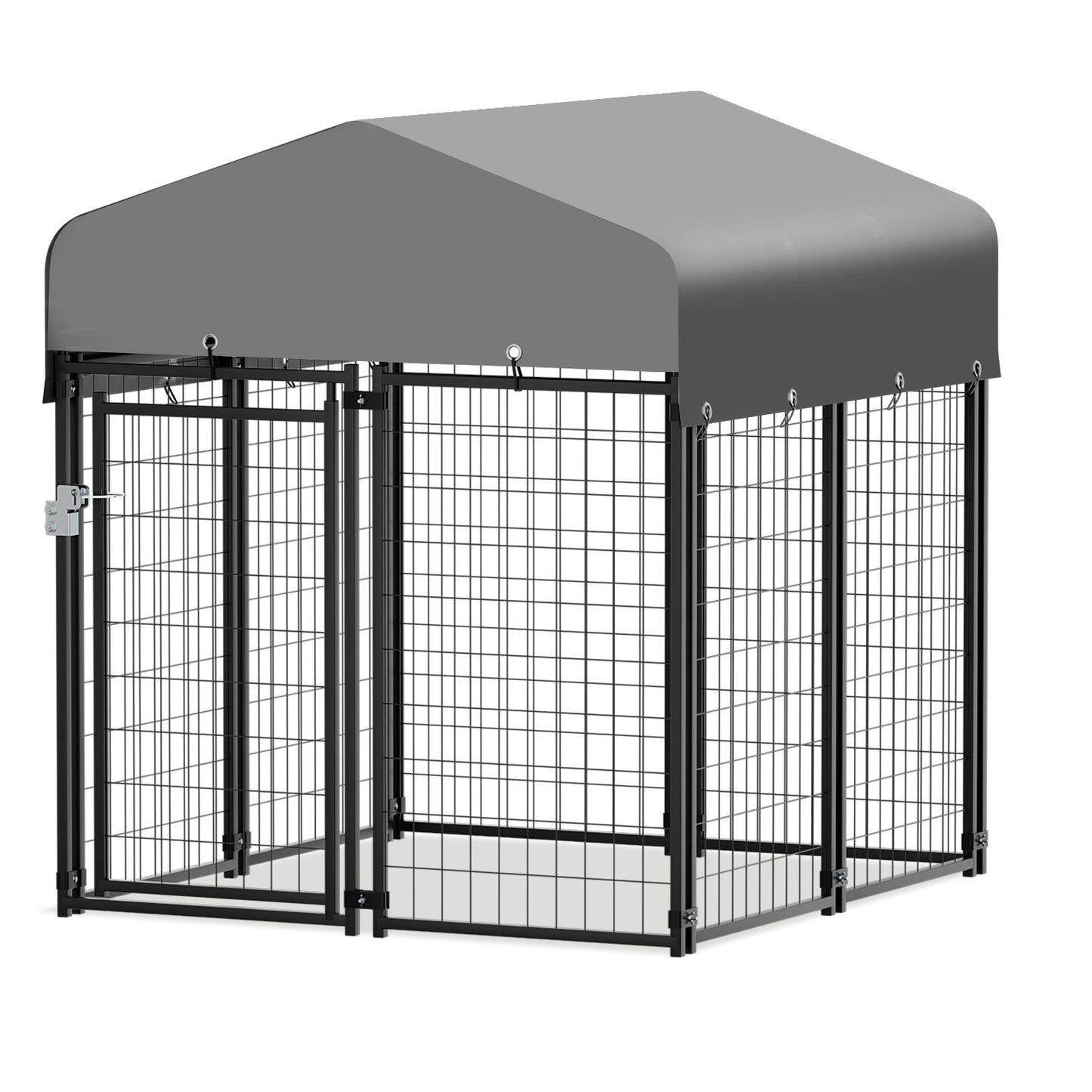 Outdoor Dog Kennel Playpen Animal Run Pet Enclosure Crate Fence w/UV-Proof Roof