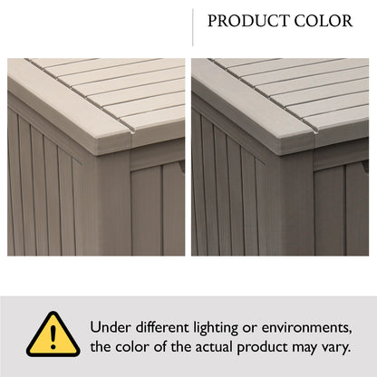 180 Gallon Deck Box Storage Outdoor Patio Chest Organizer Furniture Garden Bench