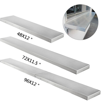 4,6,8 Foot Shelf for Concession Window Food Folding Truck Accessories Business