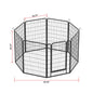 Pet Dog Playpen Fence 39" Indoor Outdoor Exercise Pen RV Camping Yard 6-16Panels