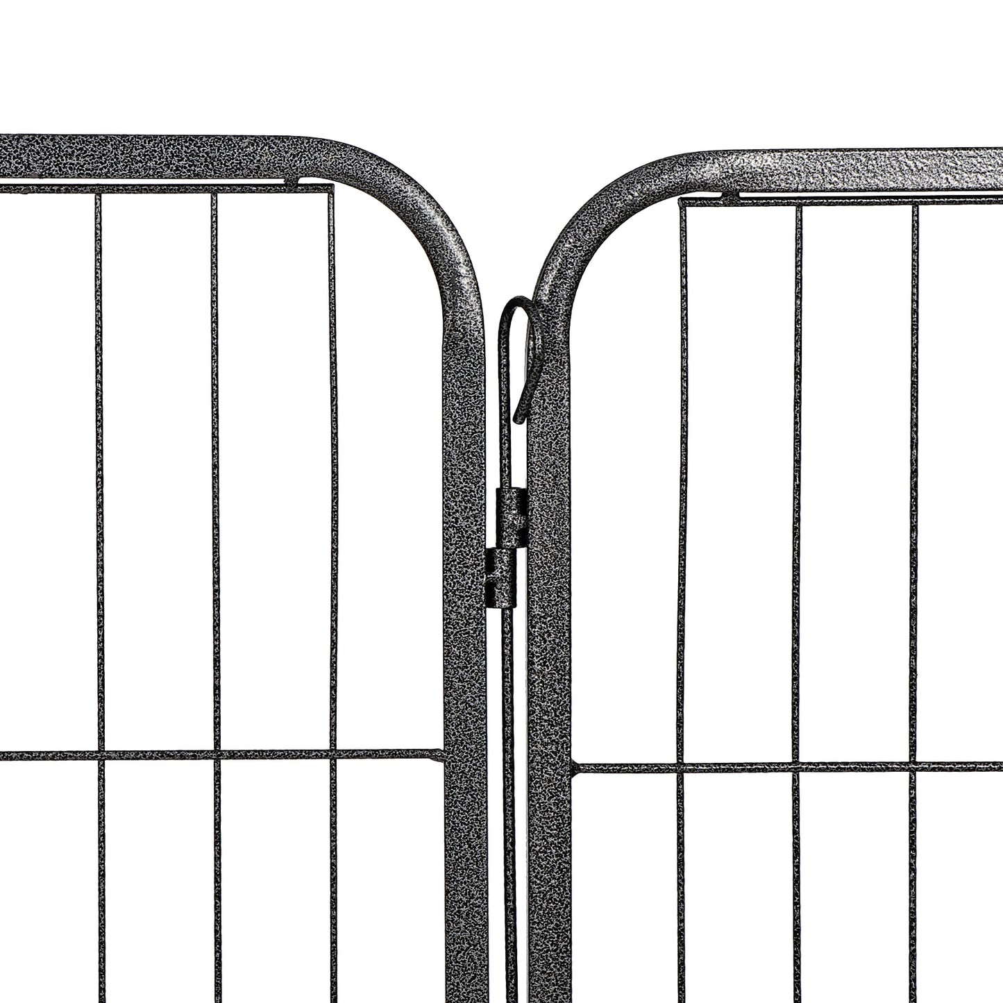 Dog Playpen 32" Large Metal Exercise Puppy Pen Pet Fence Outdoor 16 Panels Black