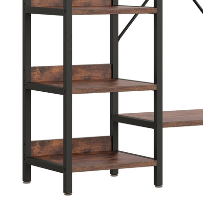 Adjustable Heavy-Duty Clothes Rack Walk-In Closet Organizer for 7 to 10 FT Wide