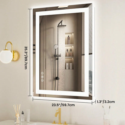 OLIXIS OLIXIS LED Bathroom Vanity Mirror For Wall With Anti-Fog, Dimmable-ZengA