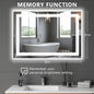 Dual LED Lighted Bathroom Mirror,Smart Memory Function,Anti-Fog Vanity Mirror