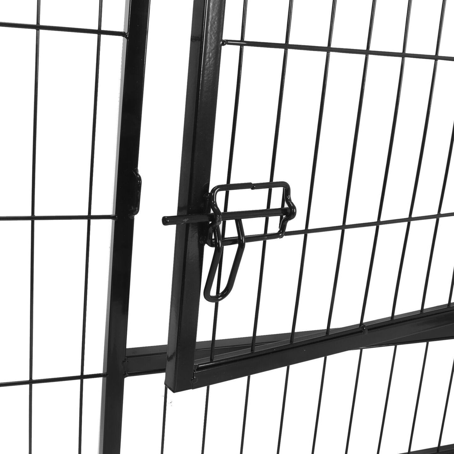 8 Panels 40''/16 panels 24”/32" Dog Pet Playpen Dog Fence Exercise Pen Outdoor