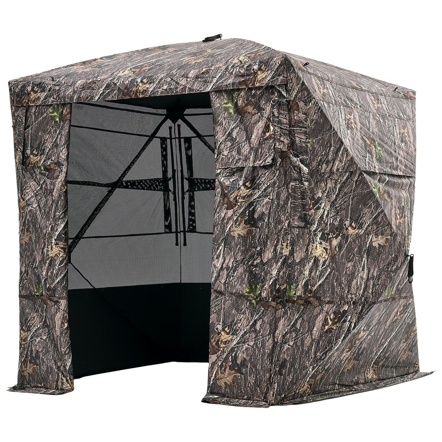 Portable Hunting Blind See Through Ground Deer Blinds 4-5 Person Carrying Bag