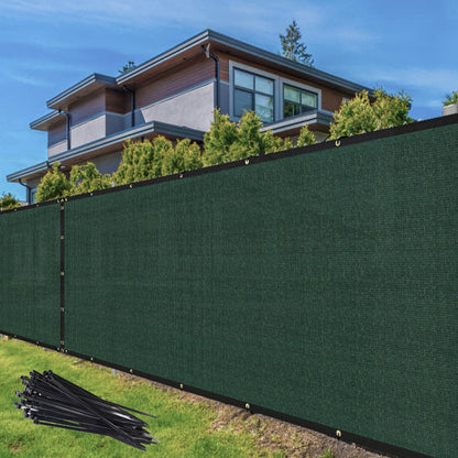 4' 5' 6' 8' Tall Fence Privacy Screen Green Shade Mesh Cover Windscreen Garden