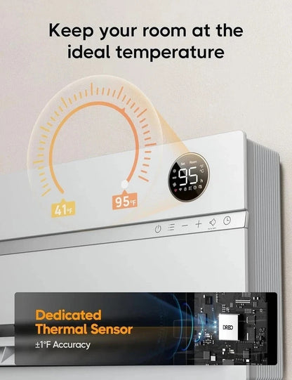Dreo Smart Wall Heater Electric 1500W Adjustable Thermostat Oscillation Timer