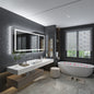 Bathroom Mirror with Front+Backlit Lights Dimmable Wall Vanity Mirrors Anti-Fog