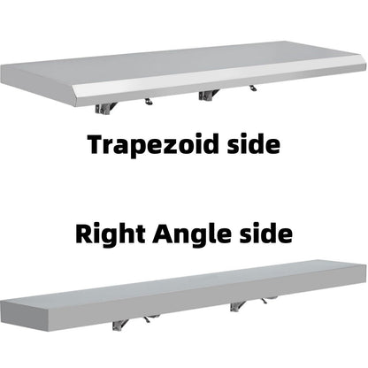 Food Truck Shelf Stainless Steel Foldable Concession Shelf Down Folding Serving