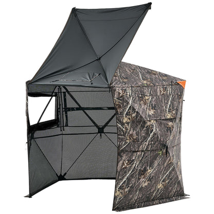 VEVOR Portable Hunting Blind See Through Ground Deer Blinds 6-7 Person Carrying