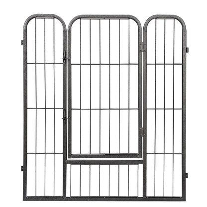 Dog Playpen 32" Large Metal Exercise Puppy Pen Pet Fence Outdoor 16 Panels Black