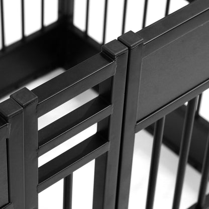 Wooden Adjustable Dog Playpen Pet Fence Heavy Duty Exercise Pen Furniture Style