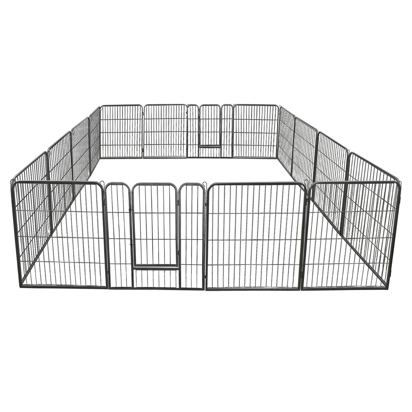 8 Panels 40''/16 panels 24”/32" Dog Pet Playpen Dog Fence Exercise Pen Outdoor
