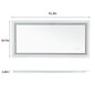 Shatter-Proof LED Bathroom Mirror with Lights Anti-Fog Stepless Dimmable Memory