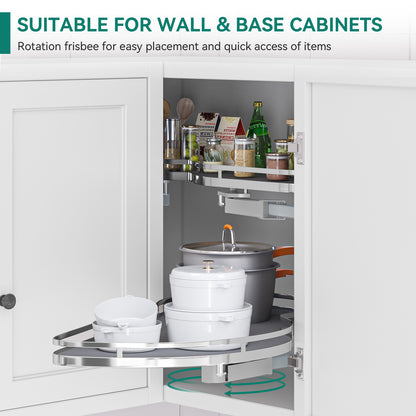 Brezelge Swing Right Blind Corner Kitchen Cabinet Pull Out Organizer for 36"Left