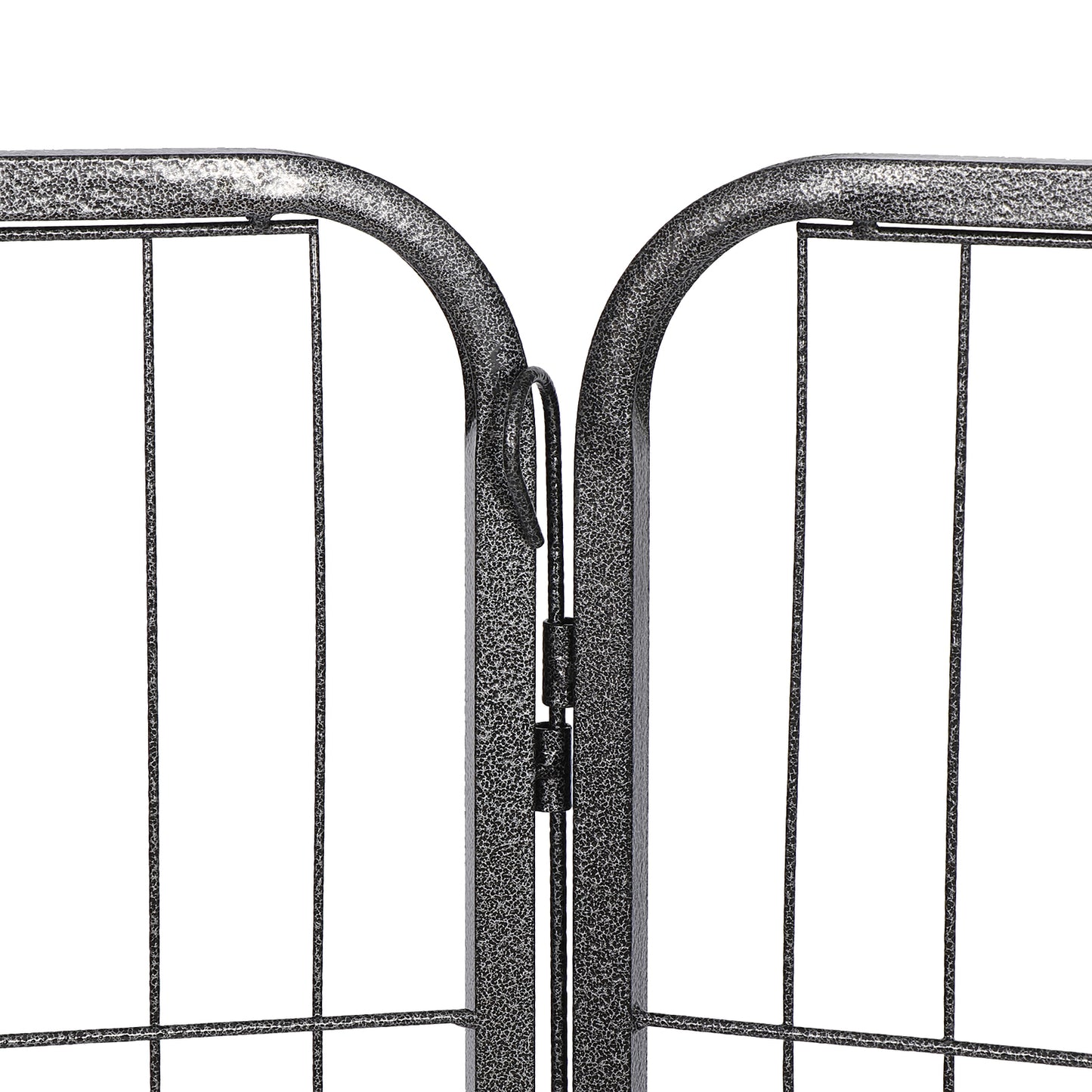 Dog Playpen 32" Large Metal Exercise Puppy Pen Pet Fence Outdoor 16 Panels Black