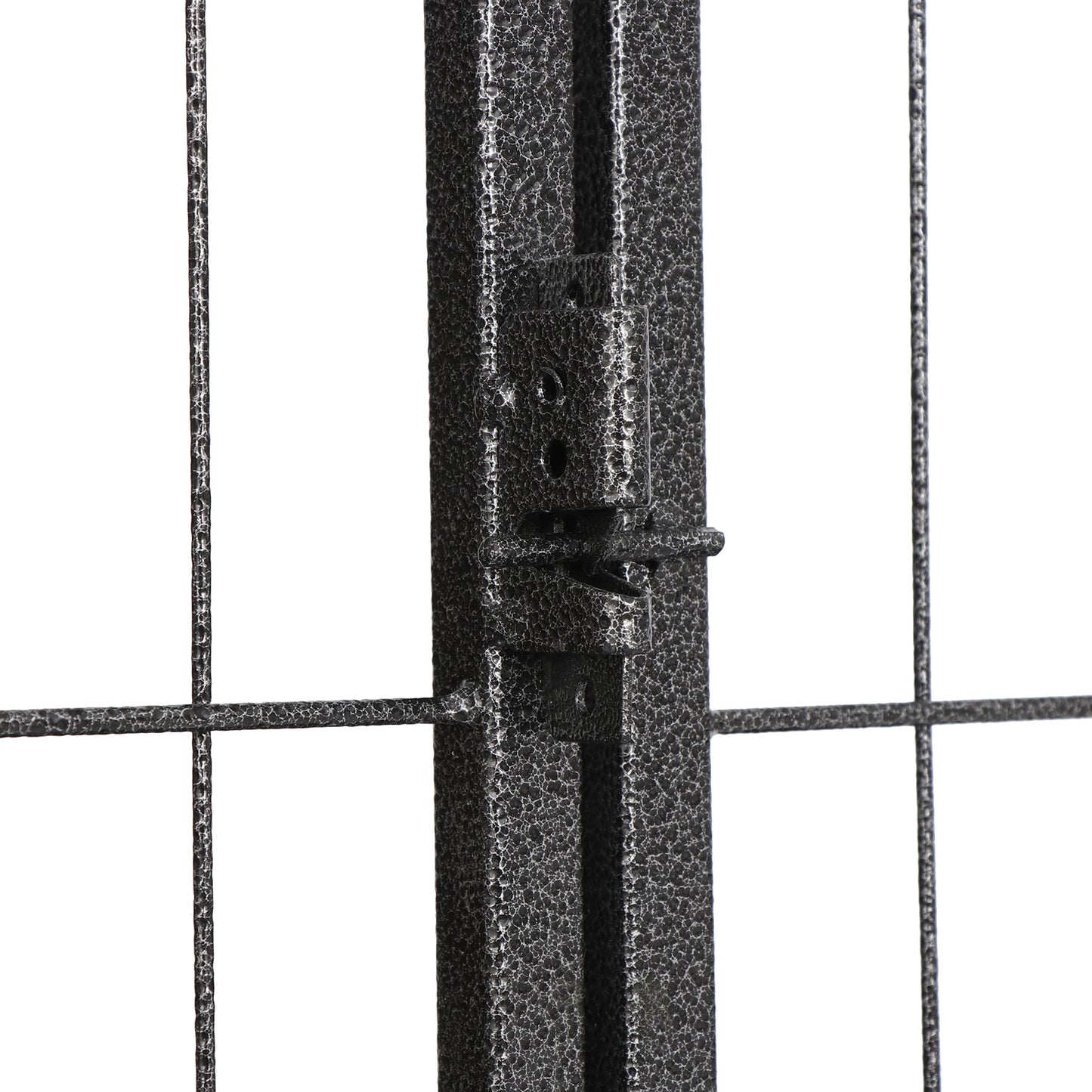 Outdoor Dog Playpen 16 Panels 32" H Pet Playpen Metal Frame Dog Fence, Black