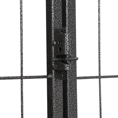 Outdoor Dog Playpen 16 Panels 32" H Pet Playpen Metal Frame Dog Fence, Black