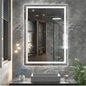 Bathroom Mirror with Front+Backlit Lights Dimmable Wall Vanity Mirrors Anti-Fog