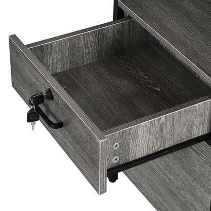 79" L-Shaped Desk U Shaped Gaming Desk Computer Desk with LED Strip & Outlets