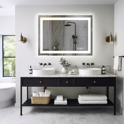 OLIXIS OLIXIS LED Bathroom Vanity Mirror For Wall With Anti-Fog, Dimmable-ZengA