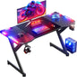 55 inch Gaming Desk with LED RGB Ergonomic Computer Table Gamer Desk