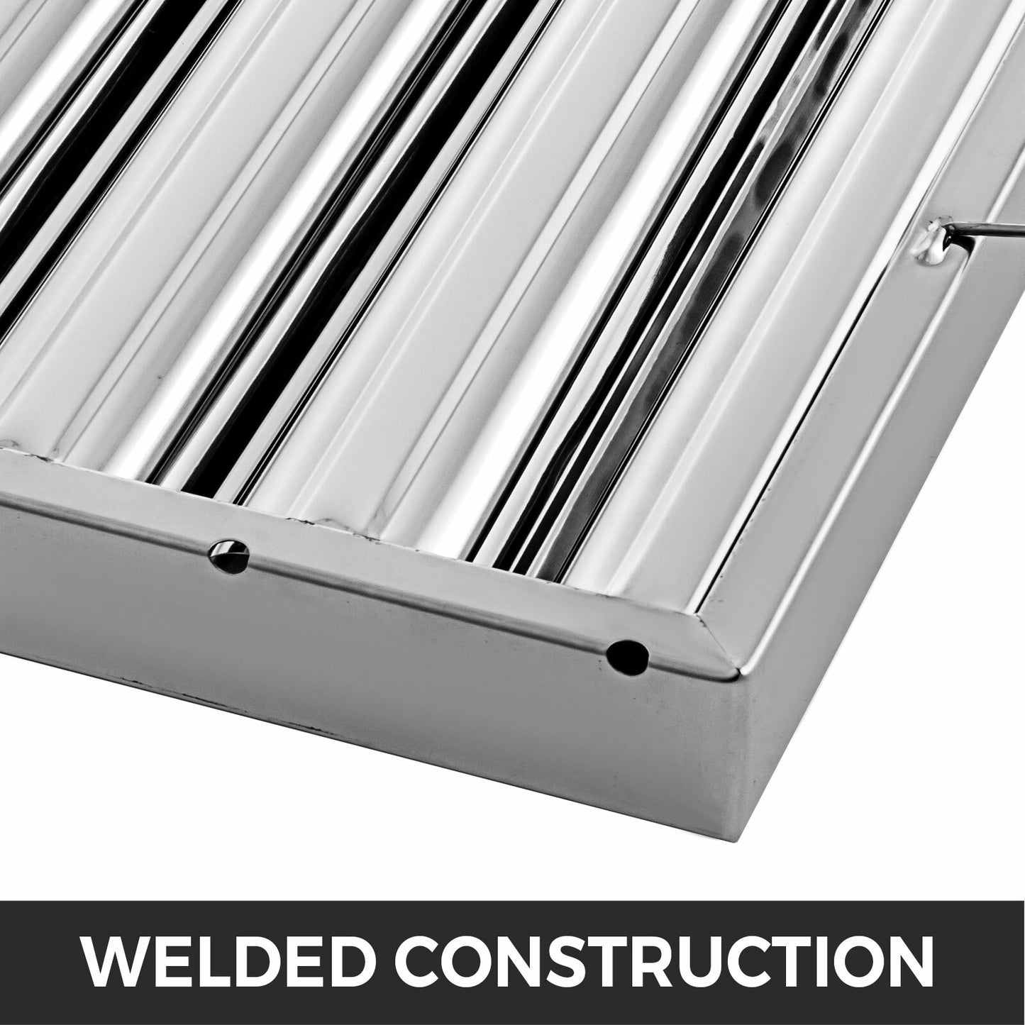 6PCS 20" x 16" Stainless Steel Hood Grease Commercial Exhaust Filter Baffle