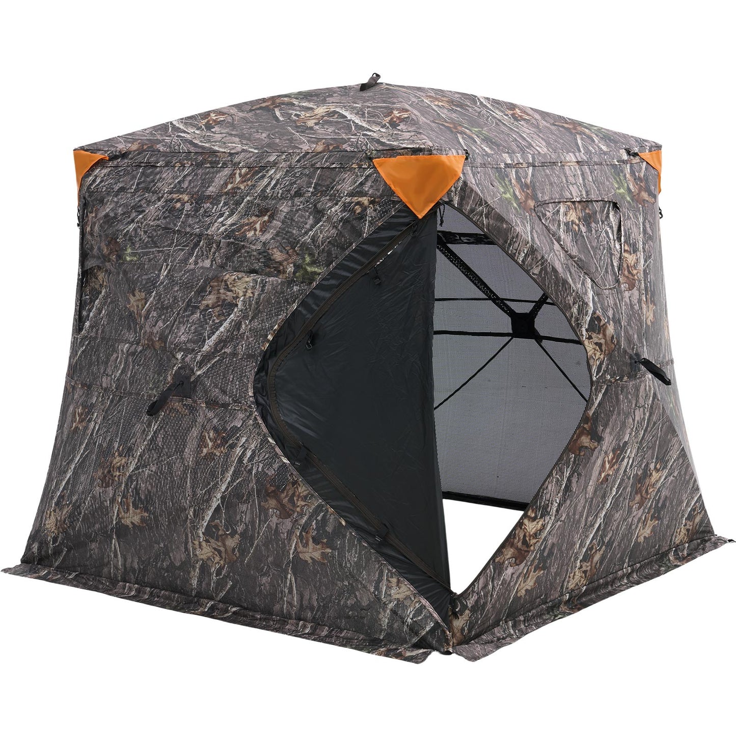 Uimoso Hunting Blind 270° See Through Ground Blind One-Way Mesh for 4-5 Person