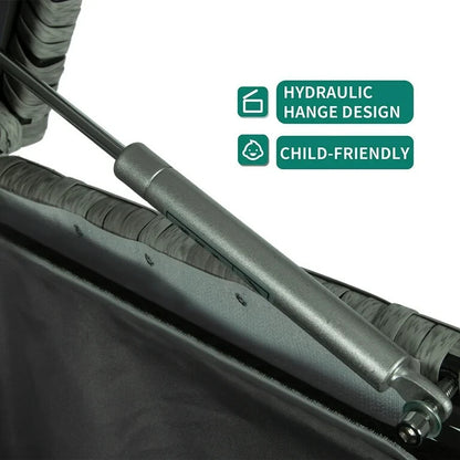 150 Gallon Outdoor Storage Deck Box Waterproof Large Patio Rattan Storage Bin GR