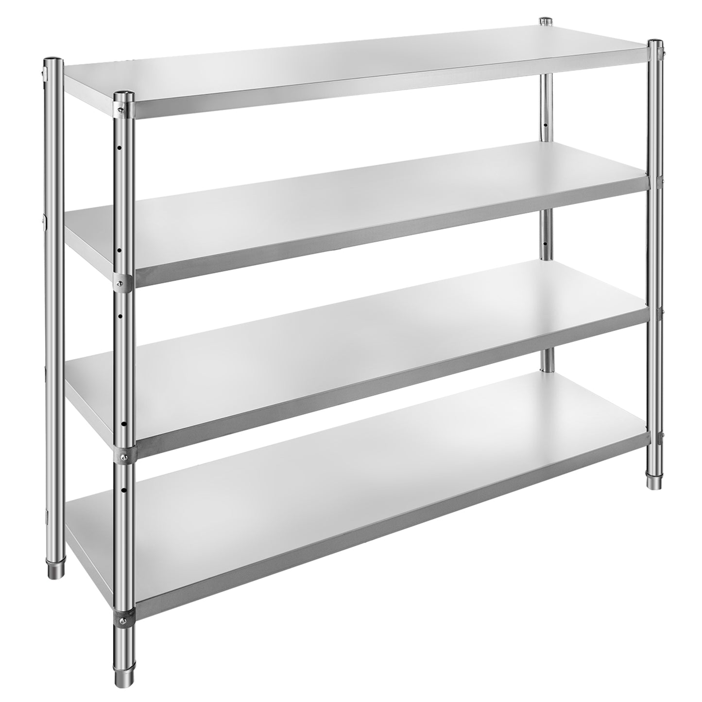 VEVOR Stainless Steel Shelving Heavy Duty Kitchen Shelf 4/5Tier Solid/Perforated