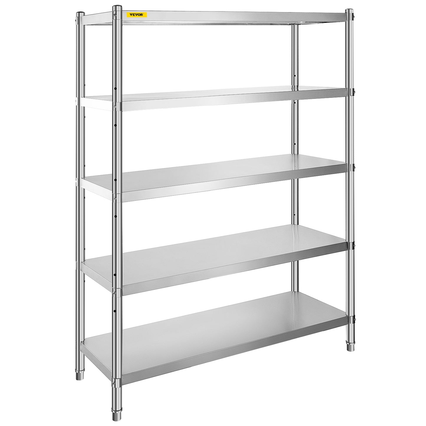 VEVOR Stainless Steel Shelving Heavy Duty Kitchen Shelf 4/5Tier Solid/Perforated