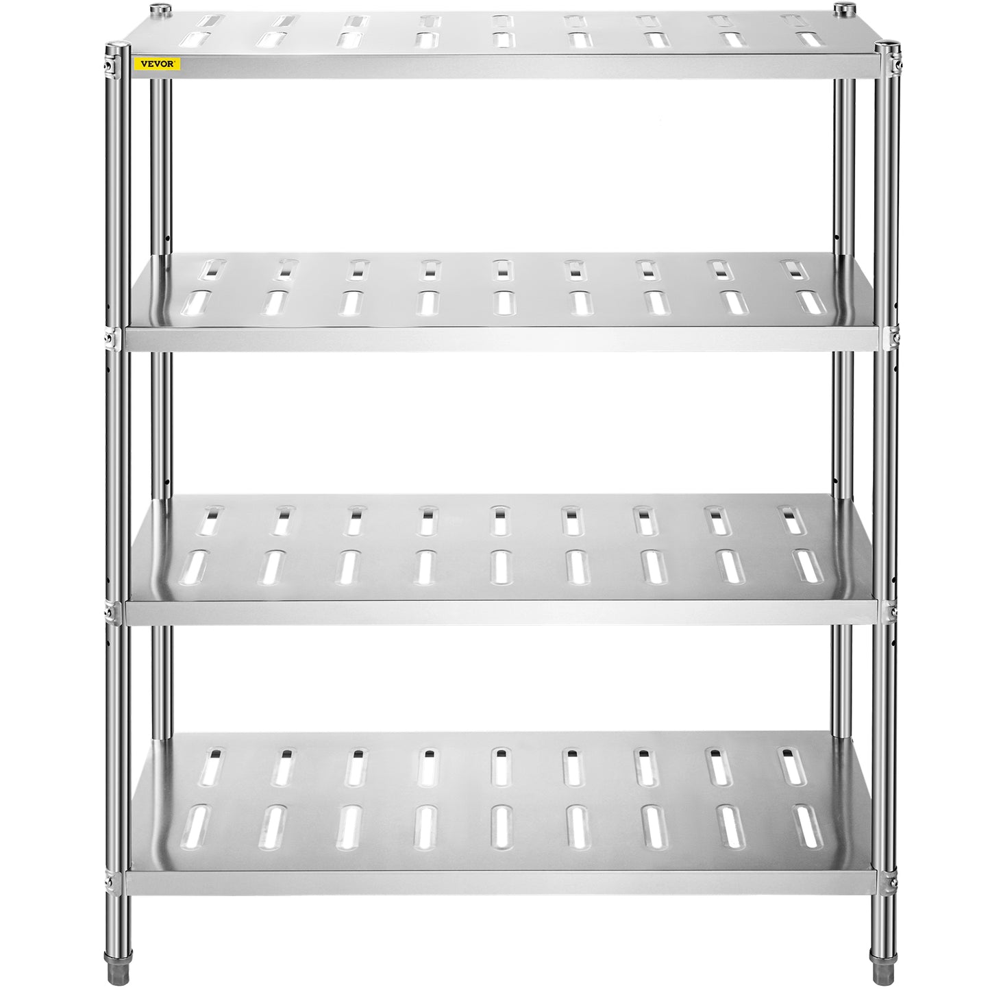 VEVOR Stainless Steel Shelving Heavy Duty Kitchen Shelf 4/5Tier Solid/Perforated