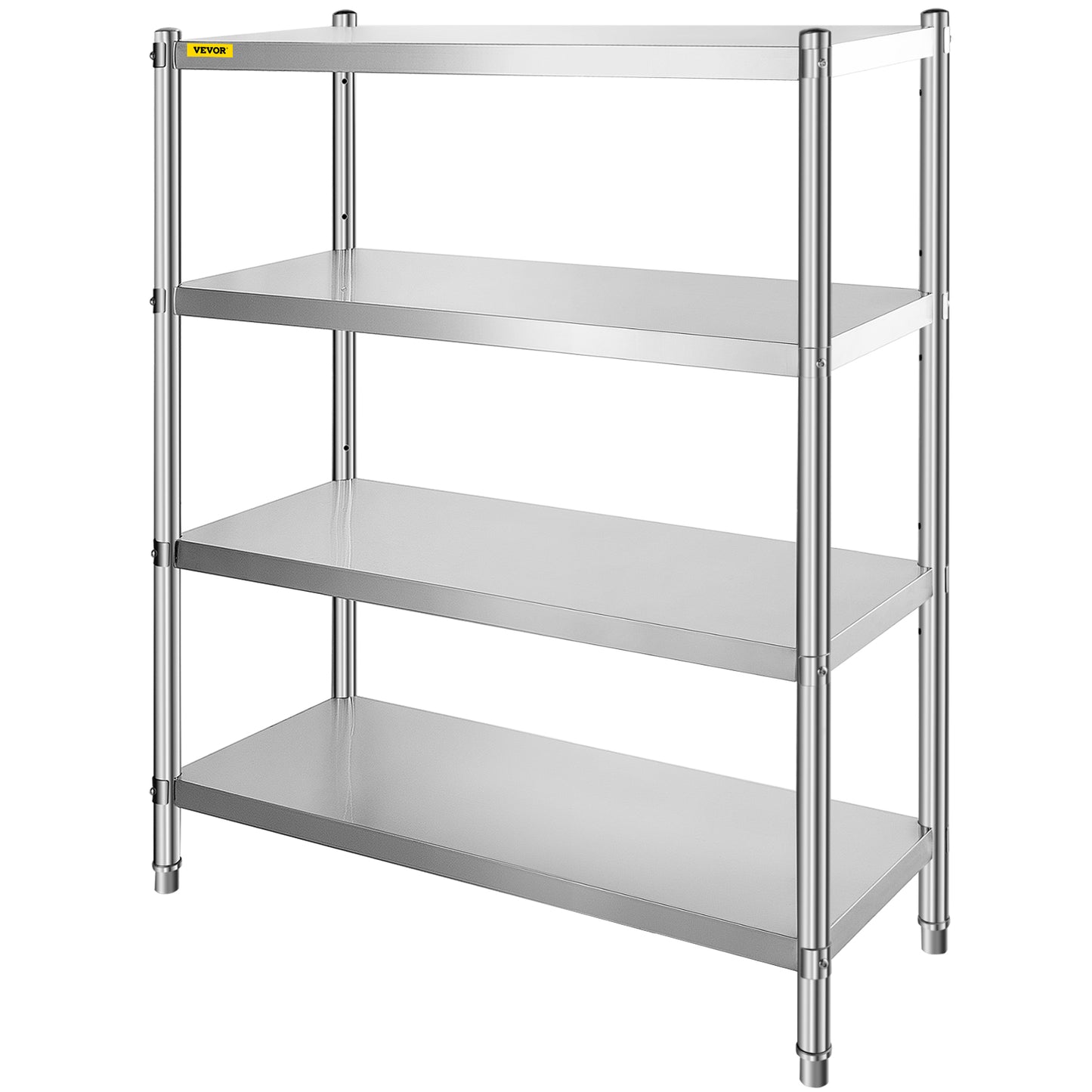 VEVOR Stainless Steel Shelving Heavy Duty Kitchen Shelf 4/5Tier Solid/Perforated