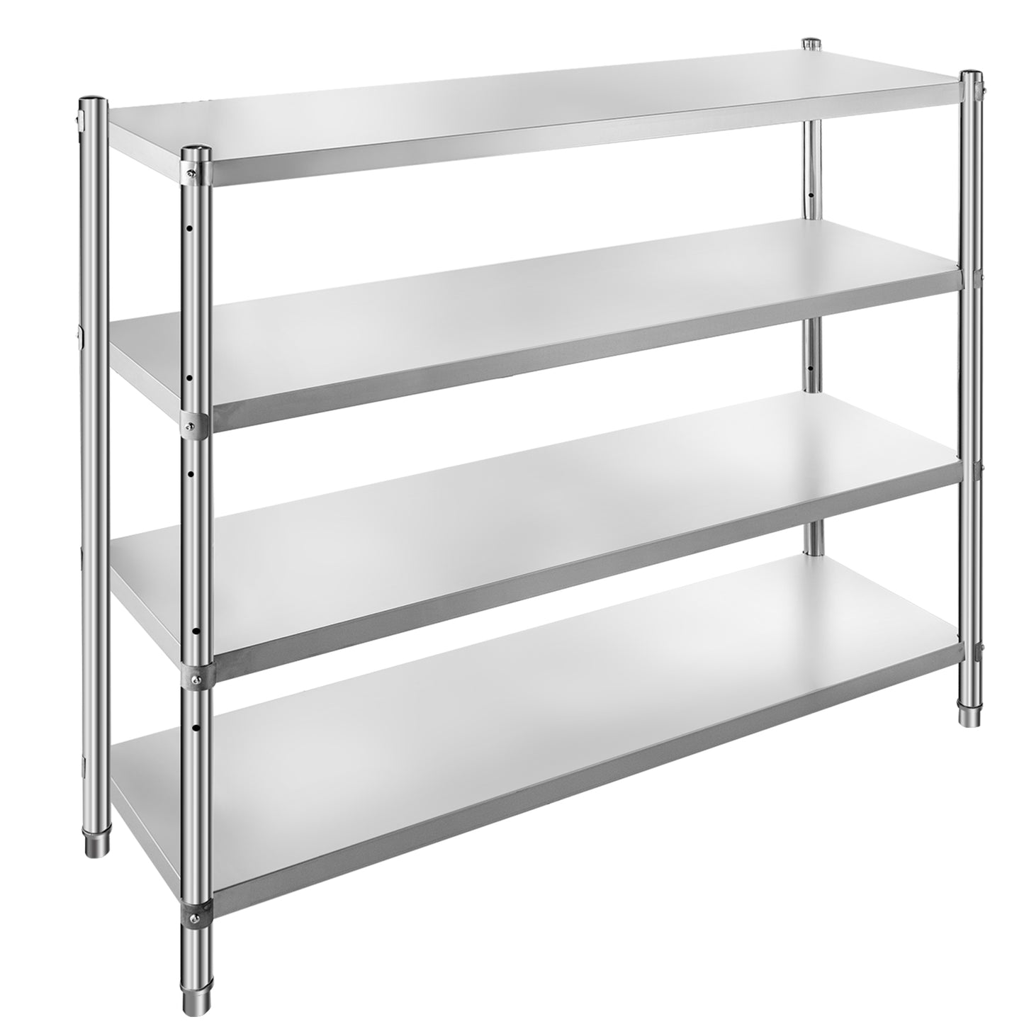 VEVOR Stainless Steel Shelving Heavy Duty Kitchen Shelf 4/5Tier Solid/Perforated