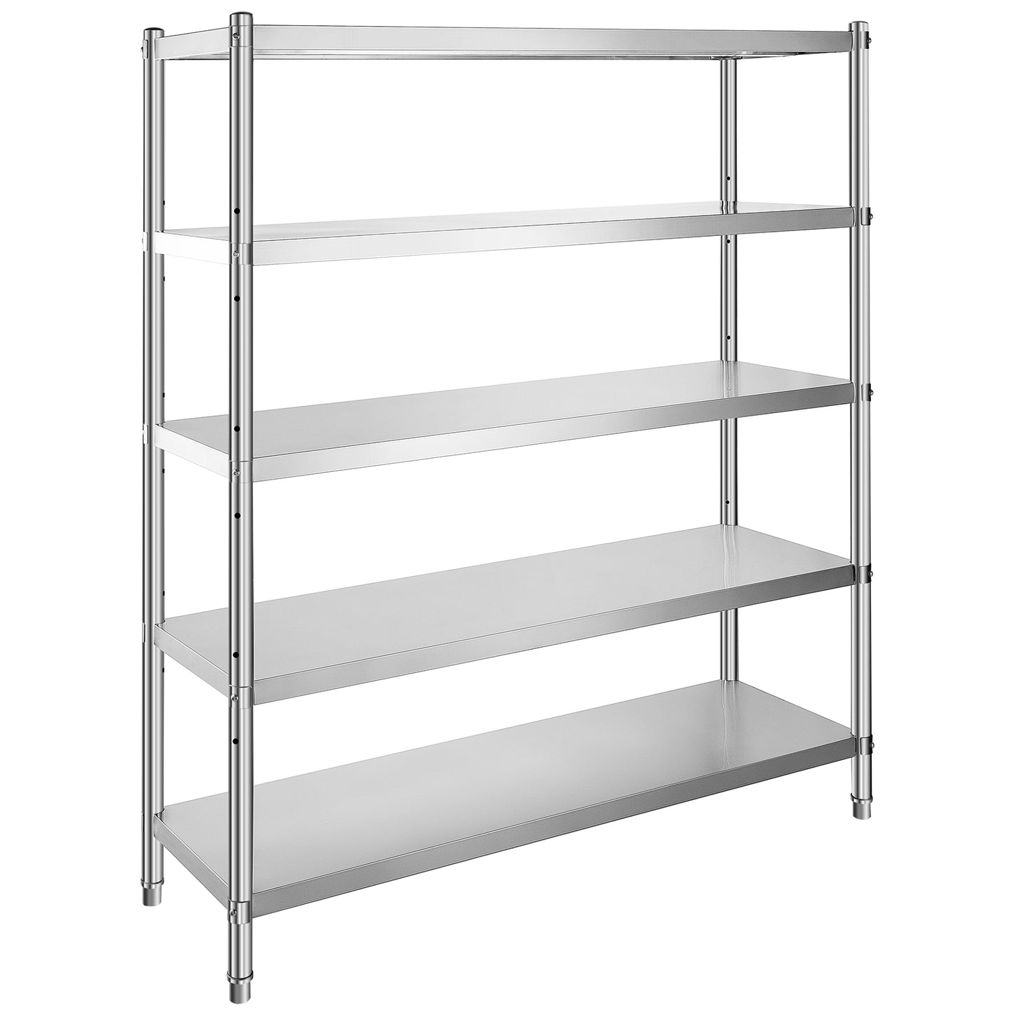VEVOR Stainless Steel Shelving Heavy Duty Kitchen Shelf 4/5Tier Solid/Perforated